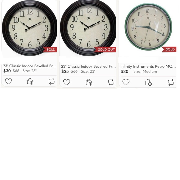 12” Infinity Clock Oiled bronze Color WORKS GREAT - Picture 7 of 9